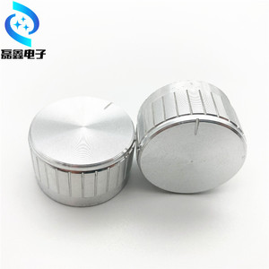 Bouton en alliage d'aluminium 26x13mm, couleur argent, contrôle du potentiomètre, réglage supérieur - Product Image 1