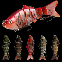 Nouveau leurre de pêche en eau salée à naufrage lourd Wobbler segmenté en 3D pour la chasse au poisson méné surfeur