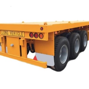 Semi-<span class=keywords><strong>remorque</strong></span> plateau Super Link en acier de haute qualité 200 tonnes, 3/4 essieux, double liaison, pour transport de conteneurs à <span class=keywords><strong>Tema</strong></span>, Ghana - Product Image 4