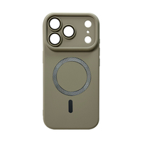 Coque de téléphone magnétique en silicone liquide douce pour la peau pour iPhone 17 Pro Max, protection antichoc