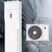 Climatiseur vertical split 2-3 unités, 6000-8000 BTU, à fréquence variable, sur pied, R410a, pour usage domestique
