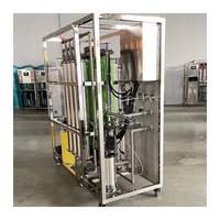 Système de filtration par osmose pour le traitement de l'eau de 500 L pour machine à glace / Machine à eau pure par osmose inverse de 1000 L sur plateforme en acier inoxydable