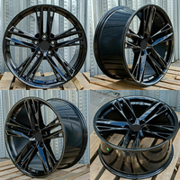 Juego de 4 Rines Forjados de Cinco Radios Estilo ZL en Negro Brillante de 20 Pulgadas 20x10 / 20x11 5x120 para Chevy Camaro SS RS LZ1 Edition