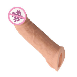 Preservativo Morbido per Pene, Guaina per Pene con Anello, Preservativi Riutilizzabili con Rilievi, Giocattoli Sessuali per Ingrandimento Maschile - Product Image 4