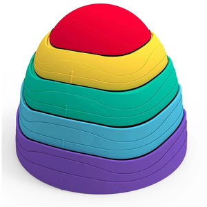 Bilanciere pietre miliari 5 pezzi per bambini pietre miliari di plastica per interni all'aperto giocattoli per il bilanciamento per bambini - Product Image 1