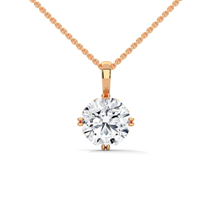 Colgante de diamante cultivado en laboratorio de lujo, elaborado en oro rosa, perfecto para coleccionistas de joyería fina, ocasiones especiales o regalo personalizado. - Product Image 6