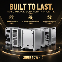 Boîtier PC en aluminium ouvert personnalisé OEM, support multi-GPU, bonne circulation du air, fabrication en tôle