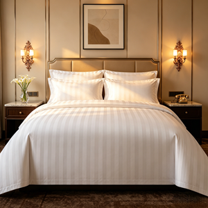 <span class=keywords><strong>Set</strong></span> di <span class=keywords><strong>Lenzuola</strong></span> 100% Cotone Egiziano a Righe, <span class=keywords><strong>Set</strong></span> da Letto 4 Pezzi 300tc Misura King, Biancheria da Hotel Traspirante, Ecologica e Resistente - Product Image 4
