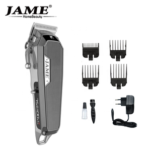 Tondeuse à cheveux professionnelle JAME JM-G500 avec nouvel écran LCD latéral, design entièrement métallique pour usage hôtelier, prise US, batterie au lithium - Product Image 4