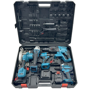 Grenzüberschreitendes 5-teiliges Elektrowerkzeug-<span class=keywords><strong>Set</strong></span>: Schraubendreher, Bohrhammer, Winkelschleifer, Elektroschrauber, Lithium-Batterie, Industriequalität - Product Image 3