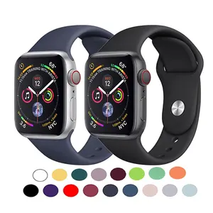 2023ファッションホットセールシリコンゴム腕時計スポーツバンドAppleWatchシリーズ34 5 6 7 8 SE for 20mm Apple Smart Watch