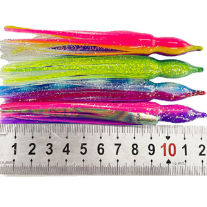 Newbility 12-15 تنورة ملونة استبدال الحبار الأخطبوط إغراء الصيد طعم بيوني الطعم مقياس تألق اصطناعي - Product Image 5