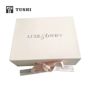 Hot selling product shopping ali custom design clothes wed dress folding high end gift box