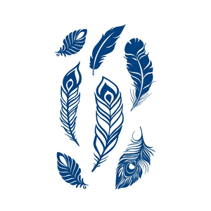 BXTAT Semi-permanente blu succo Genipa tatuaggi bella farfalla rosa rondine braccialetto piume Totem temporaneo - Product Image 3