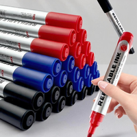 Marqueur permanent Bestationery en gros, promotionnel, encre graffiti noire rechargeable, avec logo personnalisé