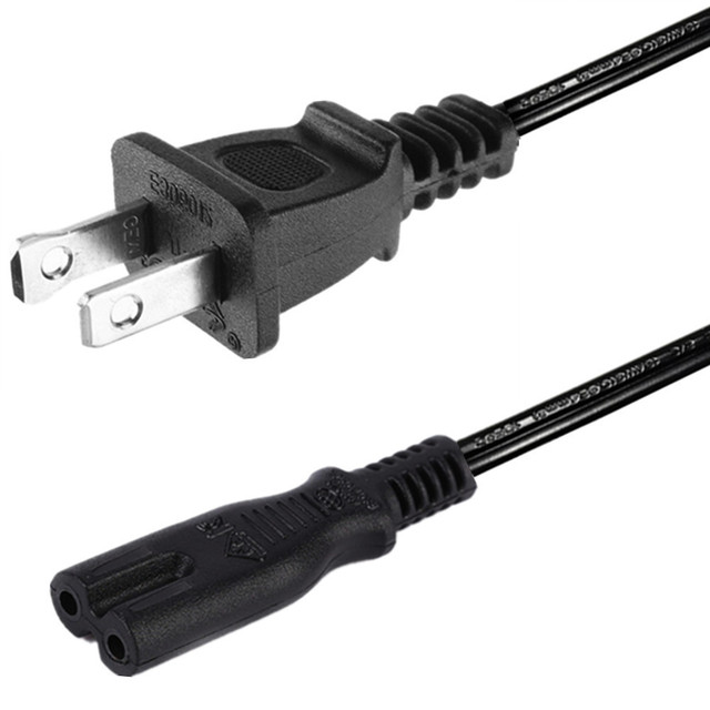 1-5M US-Safety PVC Power Cable C7 | Figure-8 Design for Home Appliance Industrial Equipment Studio | OEM Colors 10A Rated