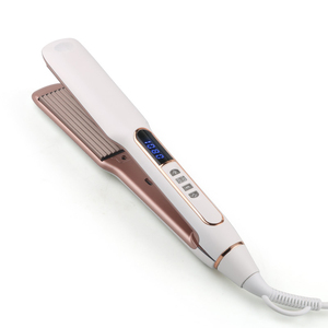 Morsetto elettrico per parrucchieri a piastra diritta per barbiere soffice piccola onda in ceramica di ferro per uso domestico e alberghiero - Product Image 1