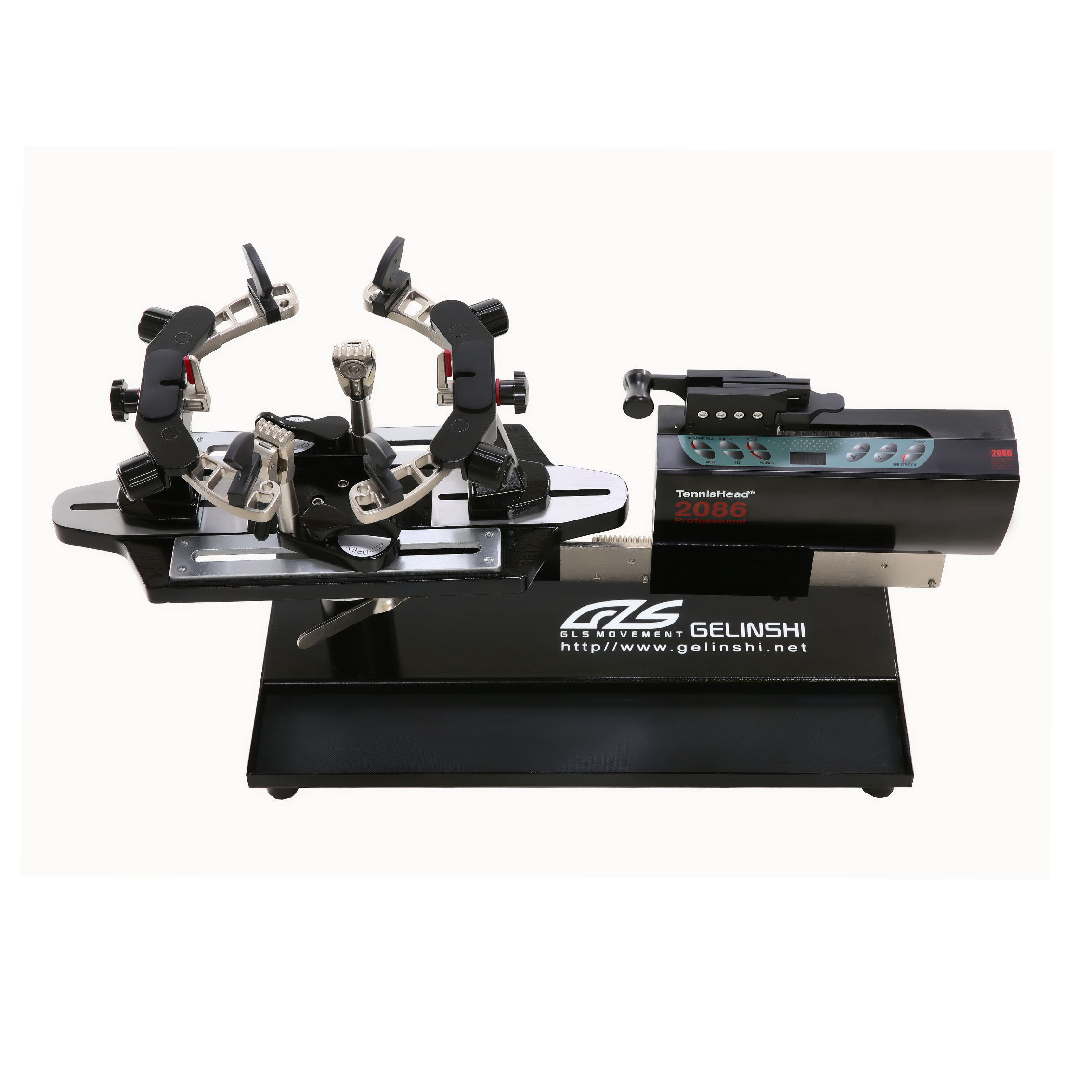 GLS-16402E Automatic Release Clamp Computerized Tennis Badminton Racket Stringing Machine with Full Stringing Tools