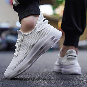 Легкие дышащие мужские слипоны для бега с амортизирующей подошвой из ПВХ, однотонные, на все сезоны (лето, осень, зима) - Product Image 6