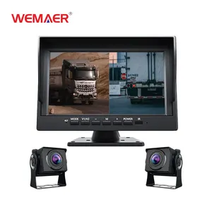 Wemaer OEM AHD 7 بوصة شاشة مزدوجة IPS شاشة رقمية Lcd سيارة للشاحنة Rv حافلة سيارة سفينة