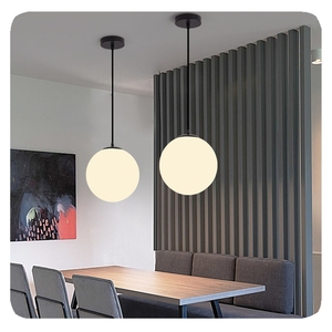 New Minimalism Trắng <span class=keywords><strong>Globe</strong></span> treo đèn cho bar nhà hàng phòng ngủ cạnh giường ngủ trang trí ánh sáng thủy tinh bóng LED ánh sáng mặt dây chuyền - Product Image 3