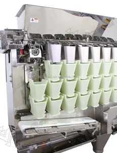 Machine de pesage d'aliments et de viande à vis, avec 8 niveaux linéaire, pour aliments secs, radis, poissons épicés, machine d'emballage à vis - Product Image 3