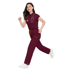 Conjuntos de Uniformes Médicos Personalizados 42393; Uniformes Médicos de 3 Piezas con Estampado Floral para Mujer - Product Image 1