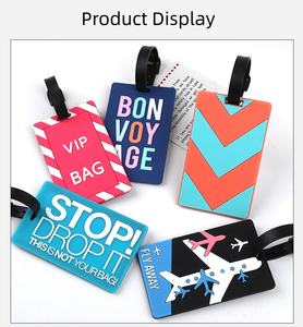 <span class=keywords><strong>Étiquette</strong></span>s de bagages en PVC souple, <span class=keywords><strong>étiquette</strong></span>s d'enregistrement, <span class=keywords><strong>étiquette</strong></span>s créatives et mignonnes, fabrication chinoise, vente en gros - Product Image 3