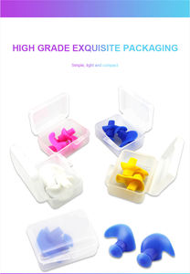 Bouchons d'oreilles réutilisables étanches Réduction du bruit Défenseur d'<span class=keywords><strong>oreille</strong></span> pour la natation Protection auditive Bouchons d'<span class=keywords><strong>oreille</strong></span> en silicone - Product Image 2