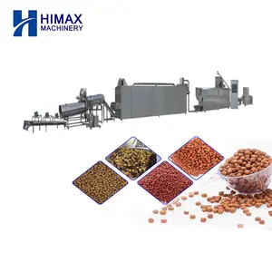 Stainless Steel 100-150kg/h Dog Food Manufacturing Machine Pet Canine Feed Making Machines Production Line