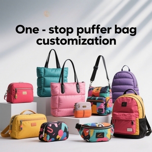 Bolsa de lona acolchada de algodón impermeable personalizada al por mayor bolsa de viaje de lona de fin de semana bolsa de gimnasio para mujer equipaje acolchado - Product Image 2