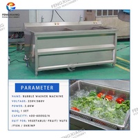 Fruit- en groente ozon ultrasone sterilisator wasmachine centrifuge droger voor groenteverwerkingsbedrijf maïs 400-600kg/u