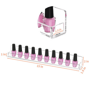 Trong suốt Acrylic kỷ lục giá treo tường sơn móng tay lưu trữ Tạp Chí hiển thị giá hình ảnh cuốn sách treo tường giá - Product Image 6