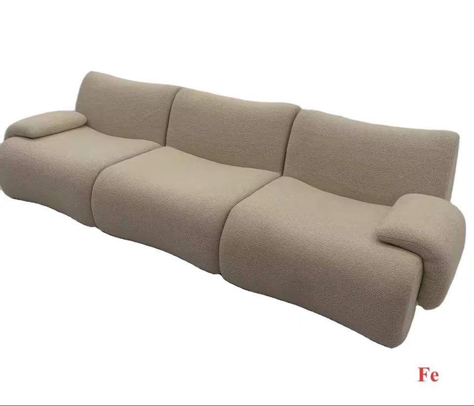 Deluxe Modern Compression Sofa Set for Living Room Fabric
