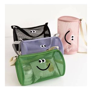 Bolsa de Almacenamiento Transparente Personalizada, Linda, de Gran Capacidad, para Cosméticos, Fitness, Natación, Tipo Cilindro, de Hombro o Cruzada - Product Image 1