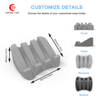 Porte-savon en silicone Lotus multifonctionnel, organiseur de comptoir pour évier, support pour éponge, pour cuisine, salle de bain, douche