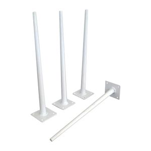 WEKIS Pieds de meubles en épingle à cheveux modernes en métal noir pour salle à manger banc de bureau café salle à manger et Restaurant Table d'extrémité pieds de Table d'appoint - Product Image 5