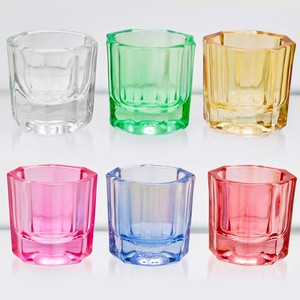 Gobelet professionnel en verre cristal pour liquide acrylique, récipient Dappen, bol de mélange de poudre pour nail art et manucure en salon - Product Image 1