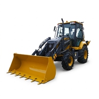 Merek Terkenal Backhoe Loader 2.5ton 4WD XC8-C2570 dengan Suku Cadang