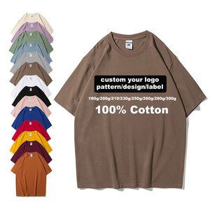 Nuevo diseño de calidad de lujo de algodón de ajuste holgado Little Drop Shoulder marca en blanco hombres camiseta de gran tamaño personalizada camiseta para evento de equipo - Product Image 1