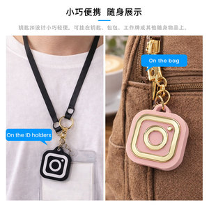 Llavero Acrílico NFC para Cuenta de Instagram, 40x45mm, Rosa, para Compartir en Redes Sociales, Decoración para Teléfono Móvil - Product Image 4