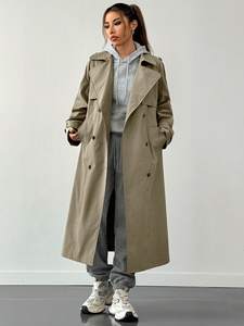 Trench Coat da <span class=keywords><strong>Donna</strong></span> Taglie Forti Monopetto Stile Islamico Moderno Golden Mean <span class=keywords><strong>Abbigliamento</strong></span> all'Ingrosso - Product Image 5