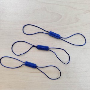 Plastic Hang Tag Toggles Custom Raised Logo Rectangular Garment Hang Tag String Lock Plastic Fastener Tags For Fashion <b>Clothes</b> - Product Image 3