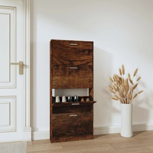 Zapatero moderno de 4 capas de alta calidad personalizado para el hogar dormitorio Hotel y apartamento uso hecho de madera - Product Image 1