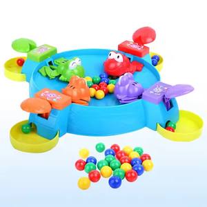 <span class=keywords><strong>Juego</strong></span> de mesa para fiestas Alimentación de ranas hambrientas Juguetes de escritorio Bola Comer frijoles para niños jugando - Product Image 2