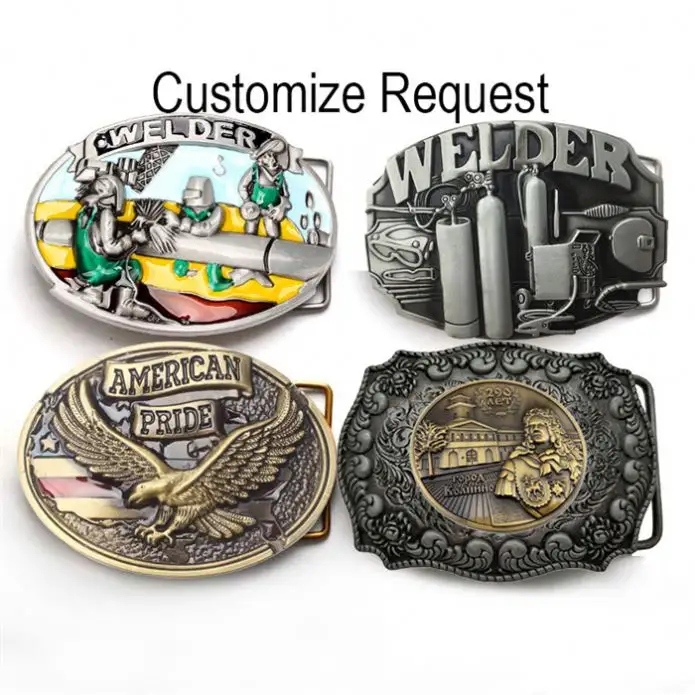 Personalized Chrome Custom Name plate Belt Buckle