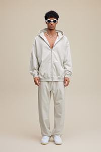 شركة مصنِّعة لغطاء رأس للرجال بسحاب مصمم مخصص أساسيات عنكبوت قطن ملابس شارع سستة هودي لملابس الرجال - Product Image 5