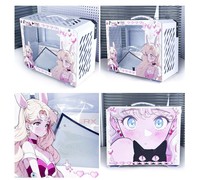 Boîtier d'ordinateur mi-tour M-ATX personnalisé avec fonctionnalité transparente sur le côté Disponibilité des stocks de personnages d'anime pour les PC de petit format