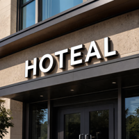 Enseigne personnalisée avec logo, lettres lumineuses LED frontales, enseigne de devanture, façade en acrylique 3D, retours en aluminium, logo d'entreprise, nom de magasin