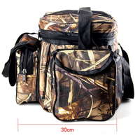 Sac de pêche multifonctionnel imperméable en nylon de grande capacité, sac de pêche à la carpe, sac à bandoulière pour canne à pêche